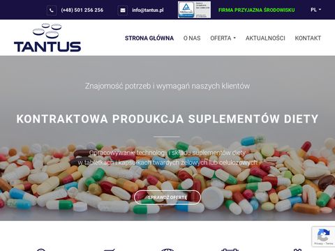 Tantus - tabletkowanie i kapsułkowanie