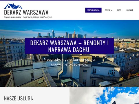 Dekarz Warszawa - serwis dachowy 24