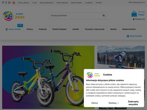 Projektjunior.pl sprzęt sportowy dla dzieci