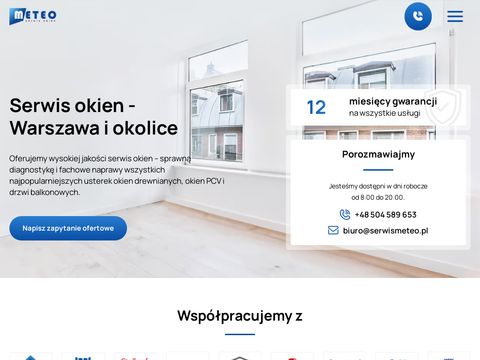 Serwismeteo.pl naprawa okien, serwis Warszawa