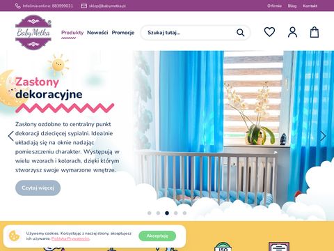 Babymetka.pl - zasłony do pokoju dziecięcego