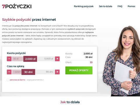 7pozyczki.pl darmowe rankingi
