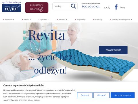 Revita.pl - materac przeciwodleżynowy