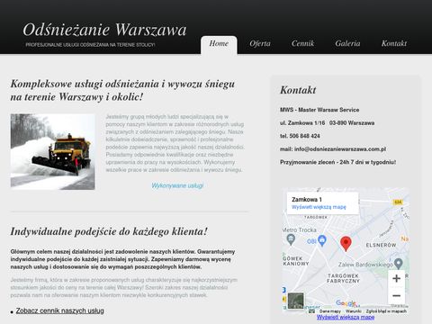MWS - profesjonalne odśnieżanie Warszawa
