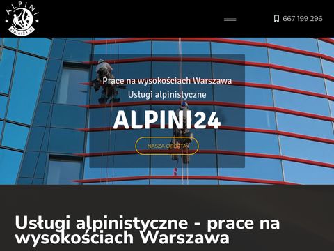 Alpini24.pl - prace na wysokości Warszawa