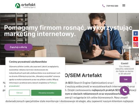 Artefakt.pl - pozycjonowanie stron
