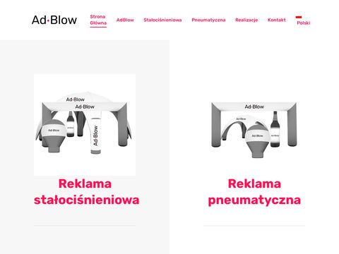 Ad Blow materiały - reklama pneumatyczna