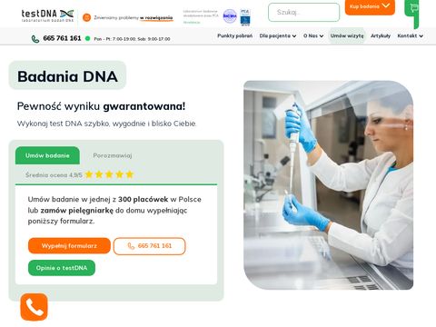 TestDNA.pl - pewne i wiarygodne badania ojcostwa
