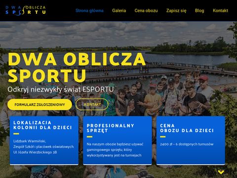 Dwaobliczasportu.pl - obozy gamingowo-sportowe