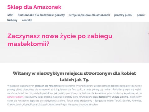 Sklepamazonka.pl biustonosz amazonki