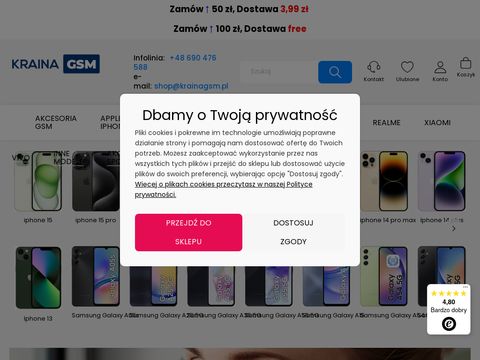 Krainagsm.pl - sklep z akcesoriami do telefonów
