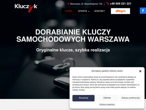 Kluczyk.com.pl dorabianie kluczy w Warszawie