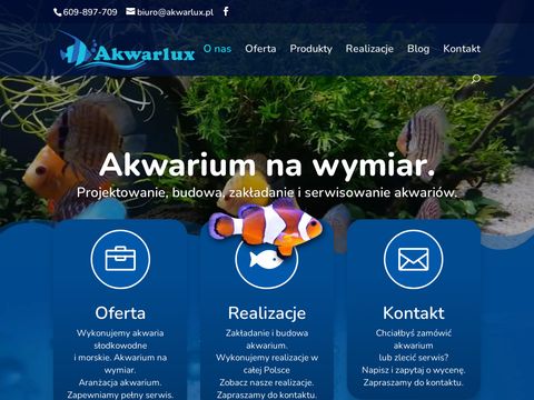 Akwarlux.pl budowa i zakładanie akwariów