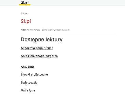 Lektury - 2l.pl