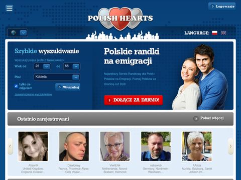 Randki na Emigracji - Polishhearts.com