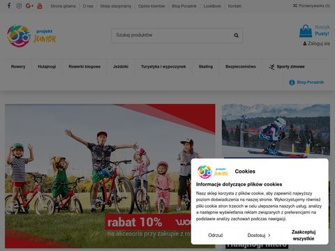 Projektjunior.pl sprzęt sportowy dla dzieci