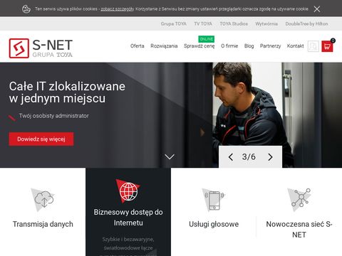 S-Net - kolokacja, internet dla firm w Krakowie