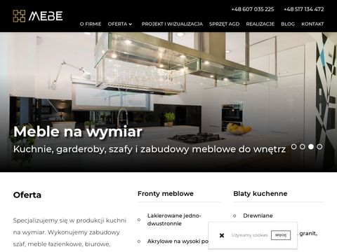 MEBE Chorzów - meble i szafy na wymiar do kuchni