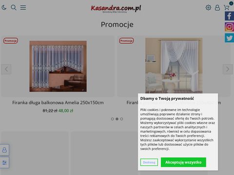 Kasandra.com.pl - firanki do salonu