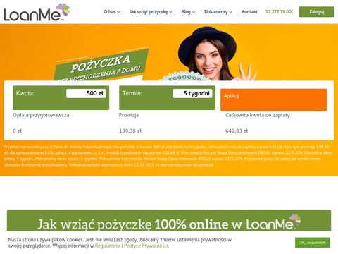 Loanme.pl - szybka pożyczka online