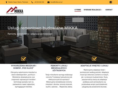 Usługi remontowe Gdańsk - firma Mikka