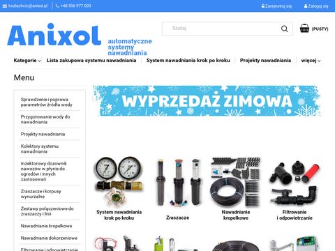 Anixol.pl - materiały do nawadniania ogrodów