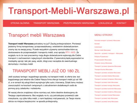 Transport mebli Warszawa
