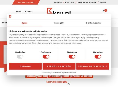 Kru.pl hosting magento, rejestracja domen
