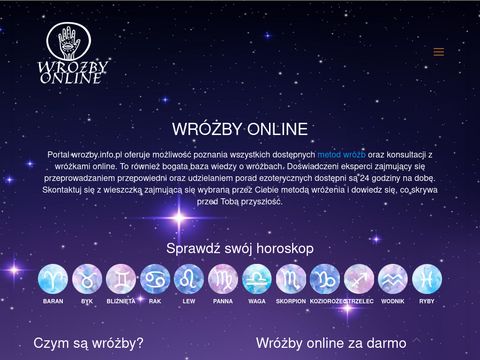 Wrozby.info.pl sprawdzone wróżby online 24h