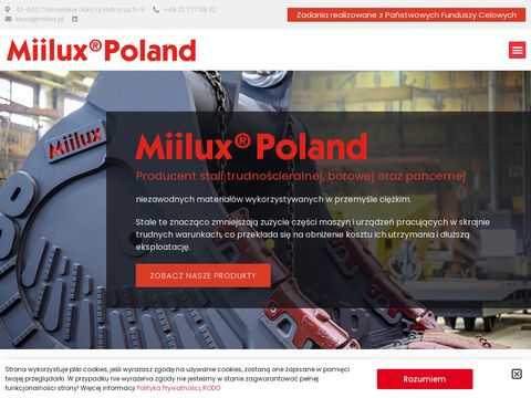Miilux - zakład produkcji stali, blachy, łyżek