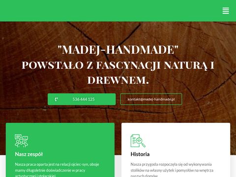 Madej-handmade.pl - meble z drewna i żywicy