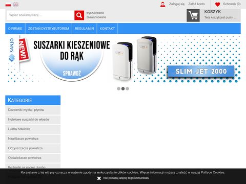 Sanjo.com.pl - dystrybutor suszarek do rąk