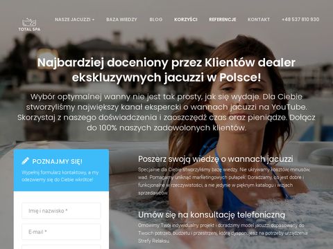 Totalspa.pl - ekskluzywne jacuzzi ogrodowe