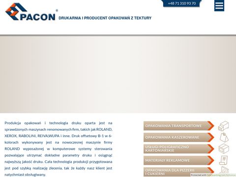 Pacon.com.pl opakowania kartonowe producent
