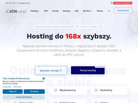 Jchost.pl hosting stron internetowych