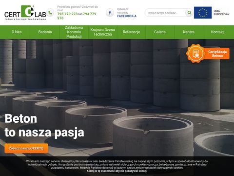 Laboratorium budowlane - cert-lab.pl