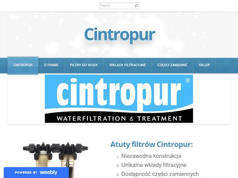 Cintropur.weebly.com - filtry wody nowego typu