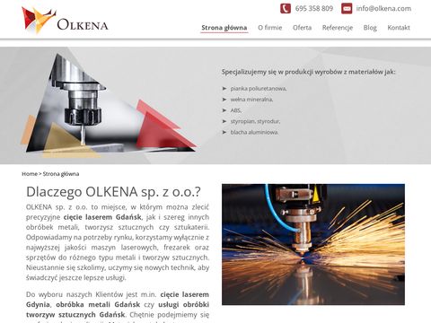Olkena.com - cięcie laserem Gdynia