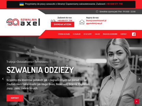 Szwalniaaxel.pl - firma krawiecka