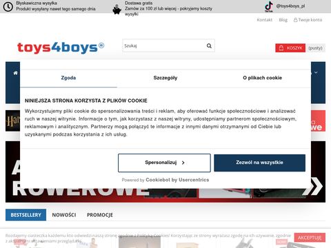 Toys4boys.pl - prezenty dla niego