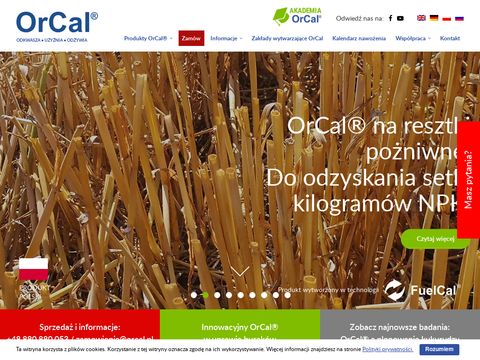 Orcal.pl nawóz z aktywnym hydratem wapnia